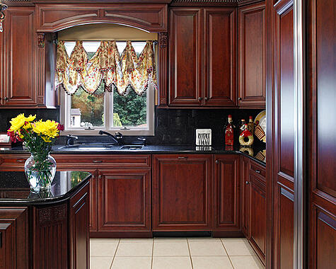 What Countertop Color Looks Best with Cherry Cabinets?