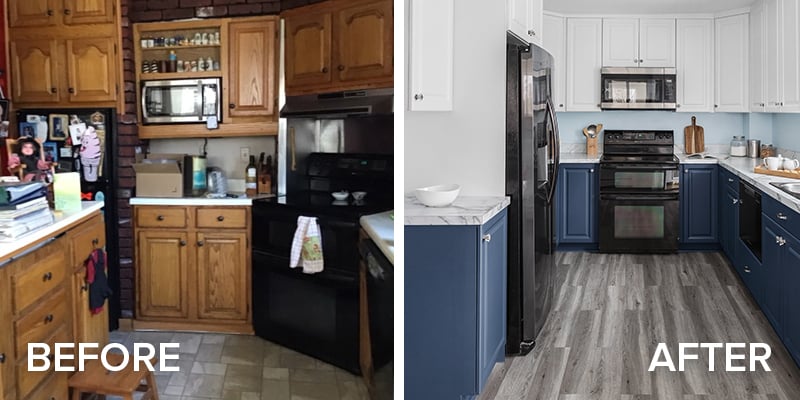 March Remodel of the Month Before and After