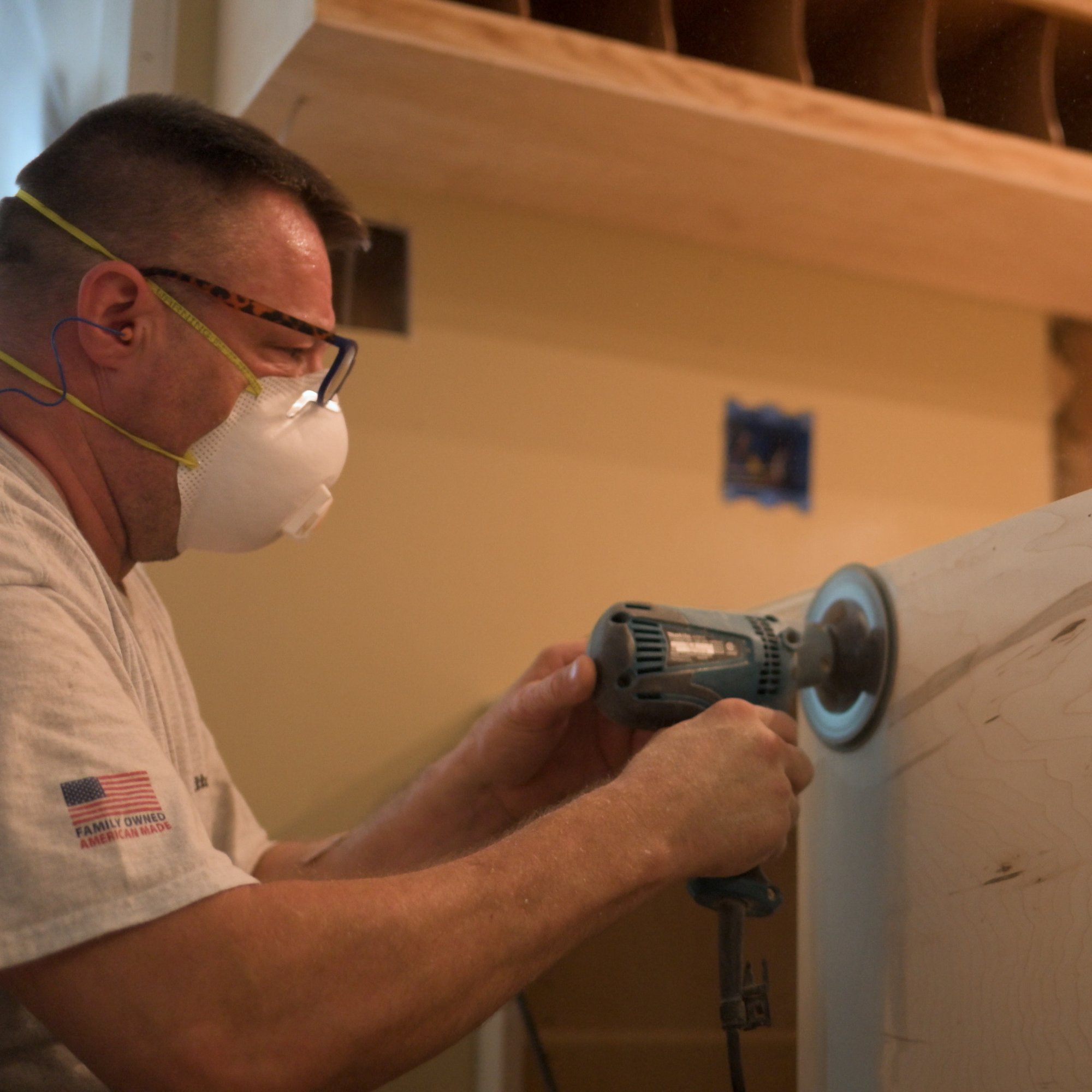 What to Expect Cabinet Refacing Sanding 1