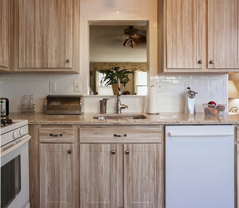 Remodeled Kitchen with Barnwood Cabinets