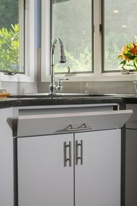 Stainless Steel Accents Coordinate with Stainless Appliances