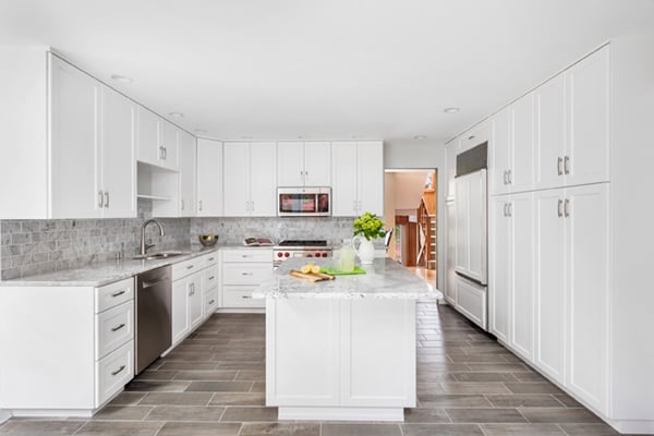 large beautiful white kitchen refacing