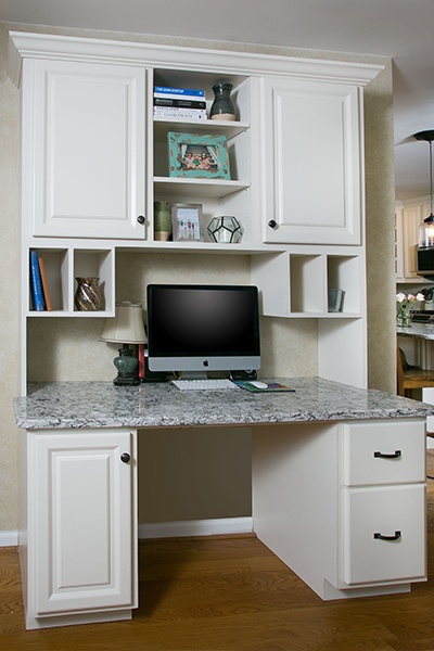 Kitchen desk for a conveient homework station