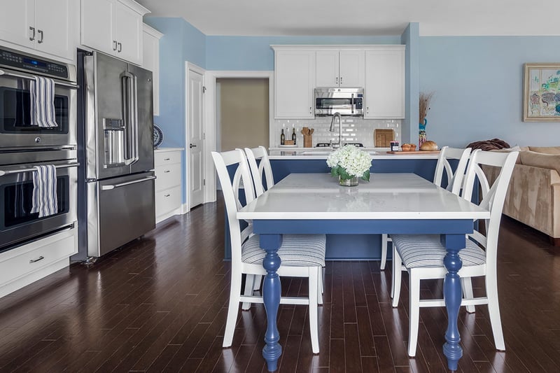 Kitchen Magic Blue and White Featured Remodel