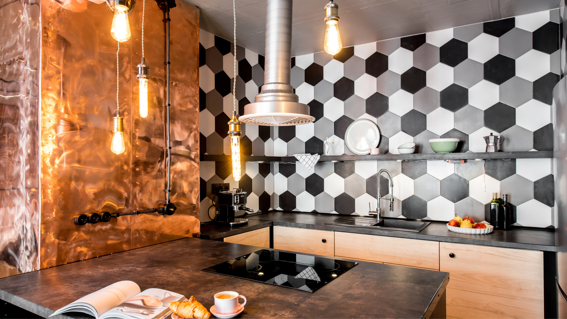 Industrial Style Kitchen Design, image size:2240x1260