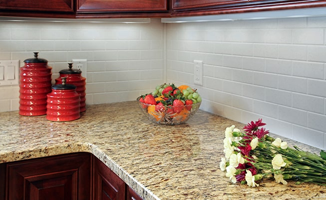 Granite kitchen countertop