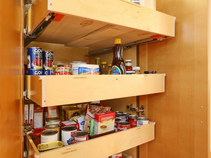 Kitchen Cabinet Storage Upgrades with Refacing