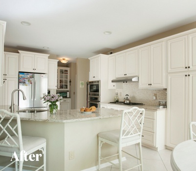 White Kitchen After Photo