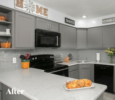 Gray Kitchen Remodel After Photo