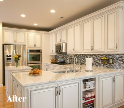 White Kitchen Remodel After Photo