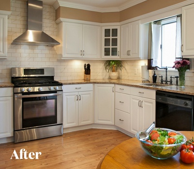 White Kitchen After Photo