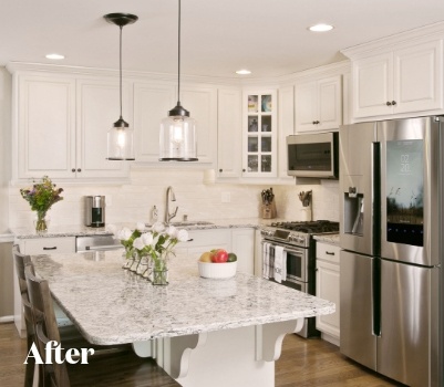 White Kitchen After Remodel