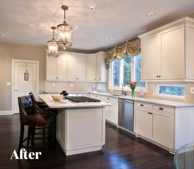 White Kitchen Design After Photo