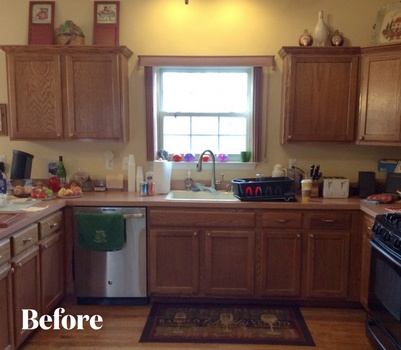 Traditional Cherry Kitchen Transformation Before