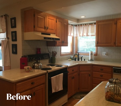 Transitional White Kitchen Renovation Before Photo