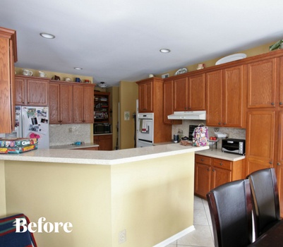 White Kitchen Before Photo