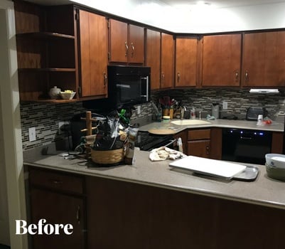 Gray Kitchen Remodel Before Photo