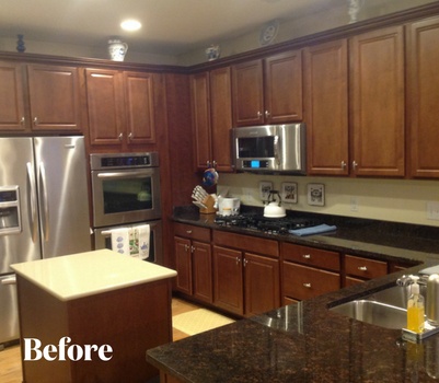 White Kitchen Remodel Before Photo