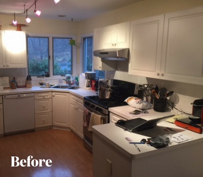 Modern Gray Kitchen Remodel Before Photo