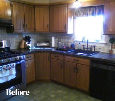 White Kitchen Before Photo