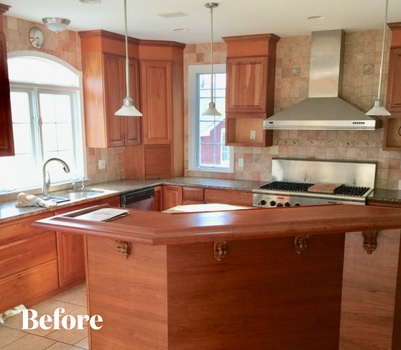 Before Kitchen Cabinet Refacing