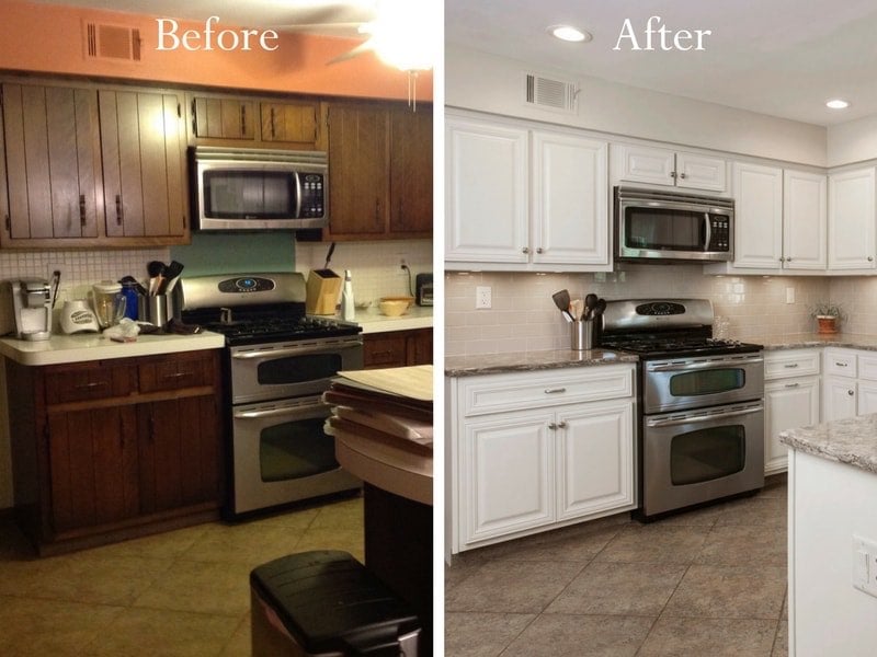 Cabinet Refacing Before and After