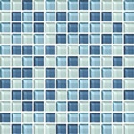 Winter Blues Glass Backsplash